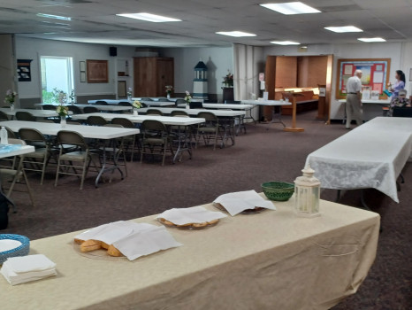Reception hall at St. Cloud Presbyterian Church