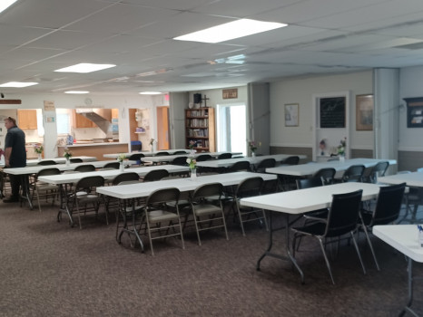 Reception hall at St. Cloud Presbyterian Church